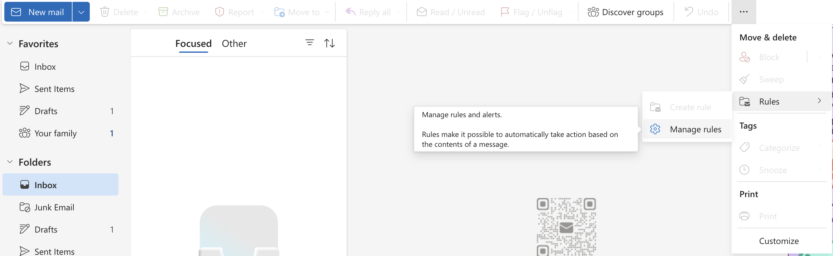 rules in outlook